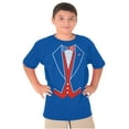 thumbnail image 4 of Patriotic American Flag Print Tuxedo Boys Kids T Shirt Tees Tops Teen Brisco Brands S, 4 of 6