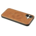 thumbnail image 2 of Magnetic Case for iPhone 16 Luxury Premium PU Leather [Compatible with MagSafe] Shockproof Slim Anti-Scratch Dust-Proof Lightweight Phone Cover For iPhone 16,Brown, 2 of 5