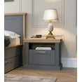 thumbnail image 3 of Tara One Drawer Nightstand in Gray, 3 of 9