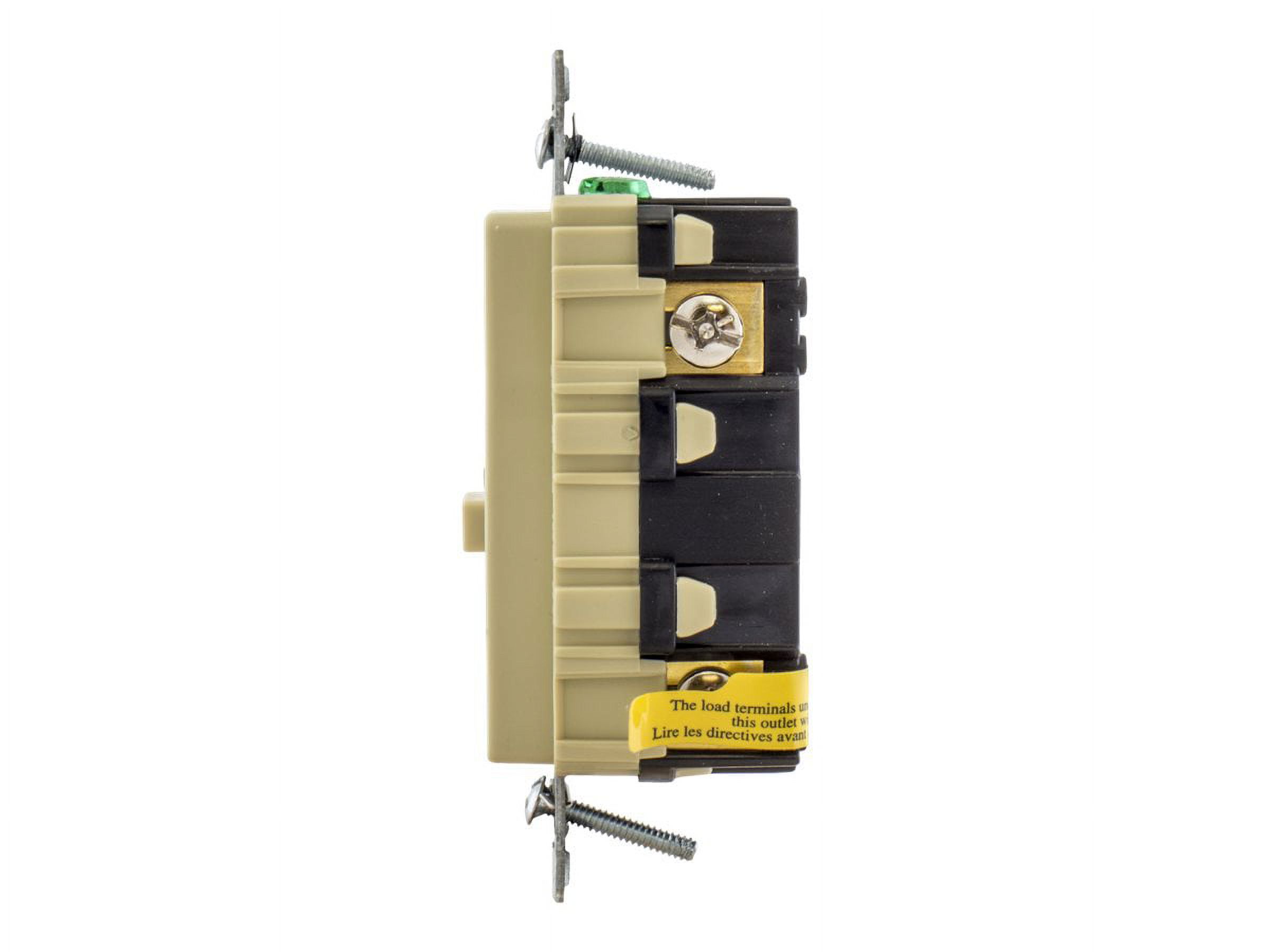 Hubbell Wiring Device-Kellems GFCI Rceptcle, Commer., Blk, 20A, 1 HP GFRTR20BLK