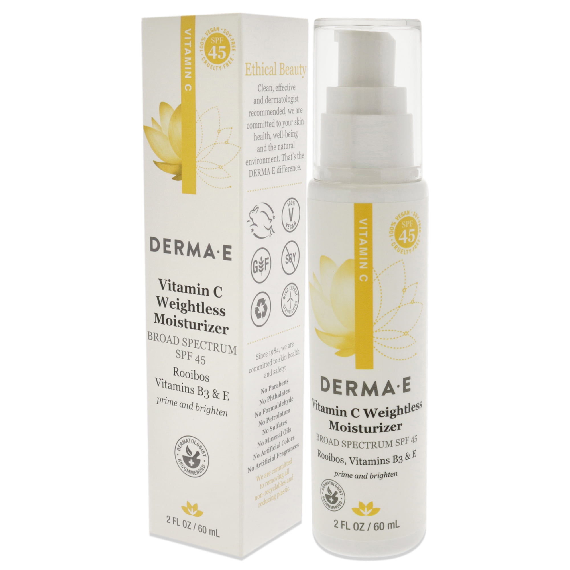 Derma-E Vitamin C Weightless Moisturizer SPF 45, 2 oz Moisturizer
