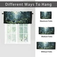 thumbnail image 6 of Waterfall Landscape Window Curtain Valances Spring Forest Natural Scenery Privacy Decorative Rod Pocket Short Window Valance Curtains 54 by 18 in, 1 Panel, 6 of 6