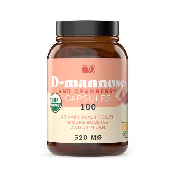 DMannose & Cranberry Capsules 100 Capsules, 1040mg per serving for