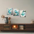 thumbnail image 3 of ZHONGYUTONG 3 Piece Wine Wall Art for Kitchen Gold Wine Pictures Dining Room Canvas Print Modern Artwork for Pub Bar Decor Framed (12.00" x 16.00" x 3PCS), 3 of 5