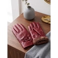 thumbnail image 2 of Deago Women's Classic Gloves Driving Winter Warm Nappa Leather Gloves, 2 of 7