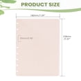 thumbnail image 2 of Discbound Notebook Divider,Pocket Index Separator,Planner Classification Insert,Classic Size Plastic Disc Bound Classified Divider With Built-In Storage Pocket,Sort Classified Content,5 Pcs, 2 of 8