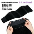 thumbnail image 5 of Hidden Secret Clip in Extensions Real Hair Wire in Weft One Piece THICK Human Hair Extensions Headband With 4 Clips Adjustable Black 12"-22", 5 of 13