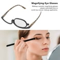 thumbnail image 3 of Magnifying Makeup Glasses Fashionable Flexible Flip Down Lens Cosmetic Reading Glasses with Case +3.50, 3 of 21