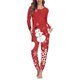 thumbnail image 1 of Conjunto de pijama de dos piezas para mujer, jersey de manga larga con diseño navideño, ropa de casa cómoda e informal, otoño, 1 of 4