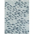 thumbnail image 2 of Unique Loom Outdoor Coastal Collection Area Rug - Shoal (5' 3" x 7' 1" Rectangle Blue/Navy Blue), 2 of 6