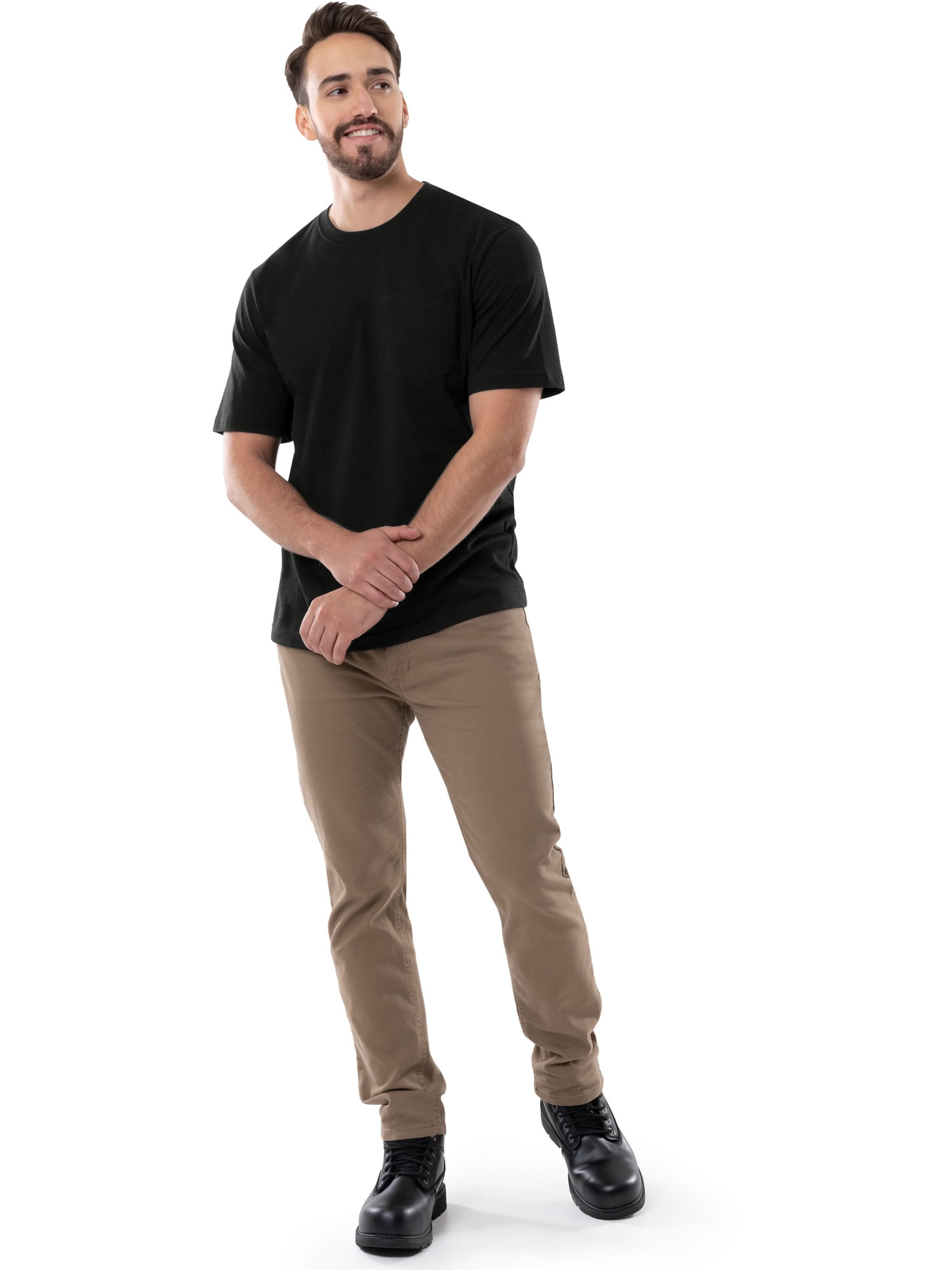 Brahma Men's Short Sleeve Workwear T-Shirt, Size S-4XLT (Men's, Big Men's, and Tall)