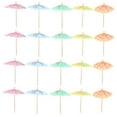 thumbnail image 4 of WASHWEPE Umbrella Toothpicks Cocktails Cocktail Parasol Picks Mixed Color 50Pcs, 4 of 8