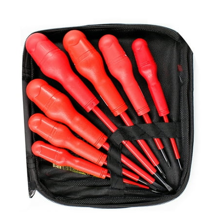 

6/7/8/9Pcs Electrician Insulated Screwdriver Set Hand Tool Multifunctional Refrigerator Repairing Screw Driver 9701 45# /7pcs