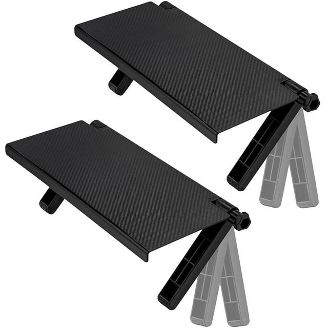 2 Pcs TV Top Shelf, Adjustable Wall Mounted TV Shelf, Desktop Computer Monitor Holder Solid Platform Storage Rack, Game Console, Router