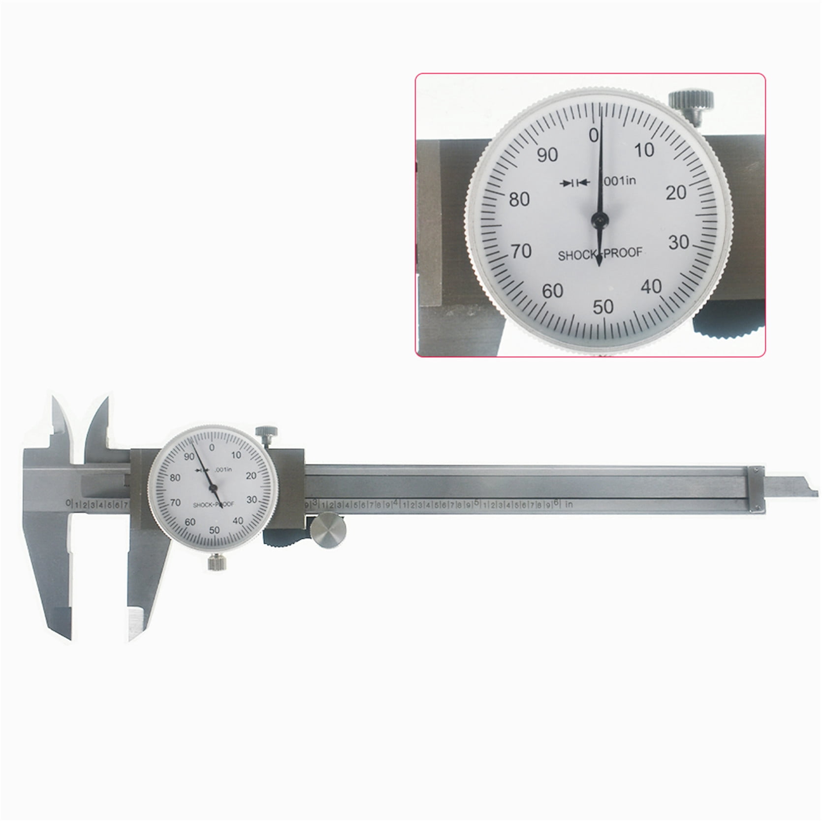 Handdo 6 Inch Dial Caliper Accuracy 0.001 Vernier Caliper Stainless Steel Shockproof