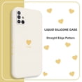 thumbnail image 3 of Funda De Teléfono Corazón Amarillo Para Samsung Galaxy A71 A51 4G A21S Moda A31 A41 Silicona Líquida Con Patrón Lateral, 3 of 4