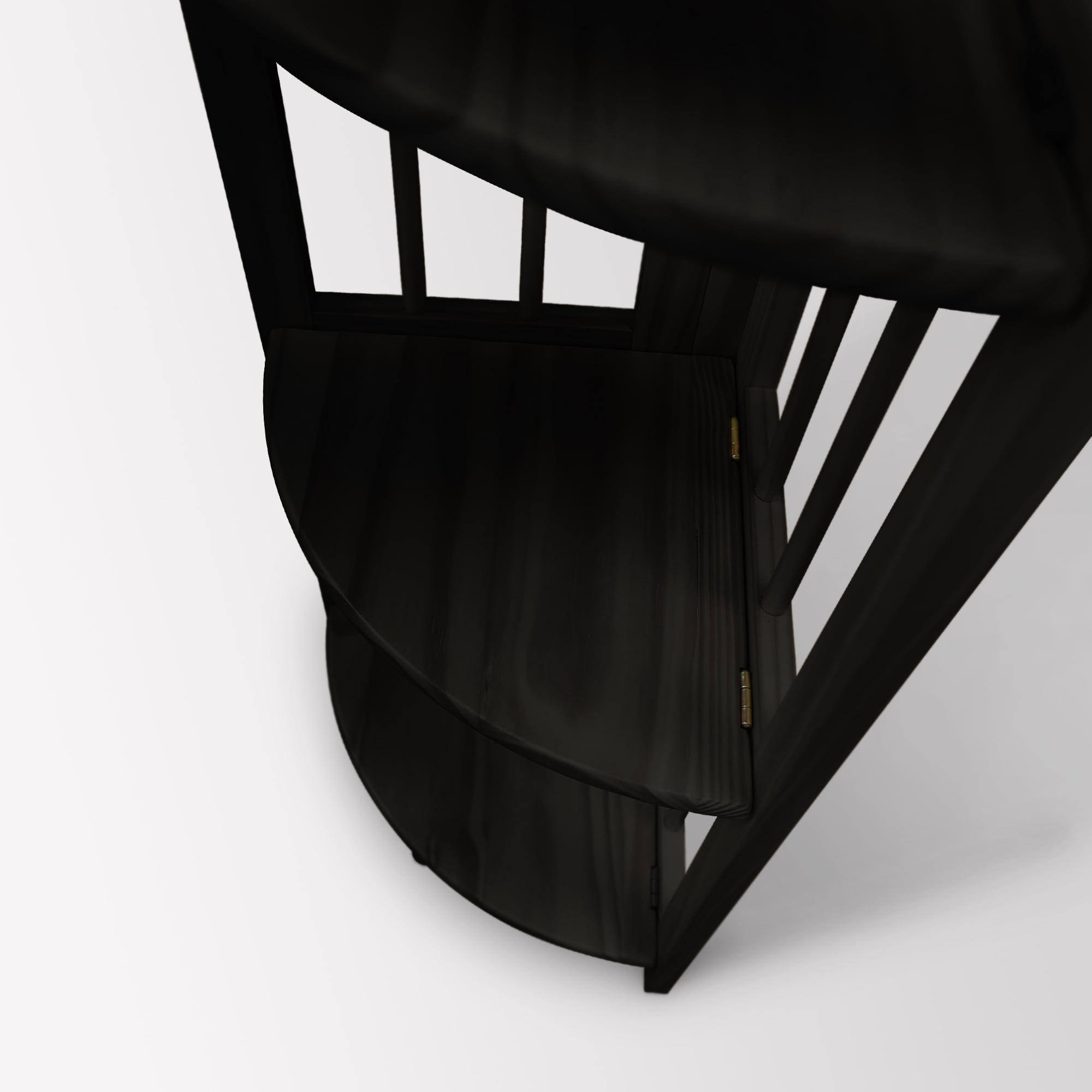 4 Shelf Corner Folding Bookcase Natural Com