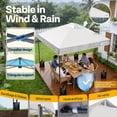 thumbnail image 5 of SPECSTAR 10' x10' Pop-up Canopy Tent One Push Setup Instant Tent with Center Lock, Wheel Carry Bag and 4 Sandbags for Events Parties, White, 5 of 8