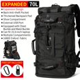 thumbnail image 3 of 1 Pce Sac à Dos de Voyage Sac à Dos Cabine Sac de Sport Convertible Durable Convient à un Ordinateur Portable de 15,6 Pouces pour Hommes Randonnée Chaussures d'Avion Sac Extensible Trois Sens Utilisations Multiples, 3 of 5