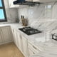 thumbnail image 5 of RKSTN wall stickers 118 78 40in Three Sizes White Marbled Paper Countertop Rainproof Wallpaper Peel And Stick Wallpaper Roll Self Adhesive Removable For Kitchen Cabin, 5 of 8