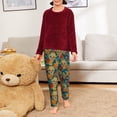thumbnail image 6 of Xecao Skull And Flowers Print Teenagers' Pajama Pants Long Sleep Pants Soft Elastic Waist Pajama Bottoms Elastic waist with 2 Pockets 5-16 Years-Small, 6 of 6