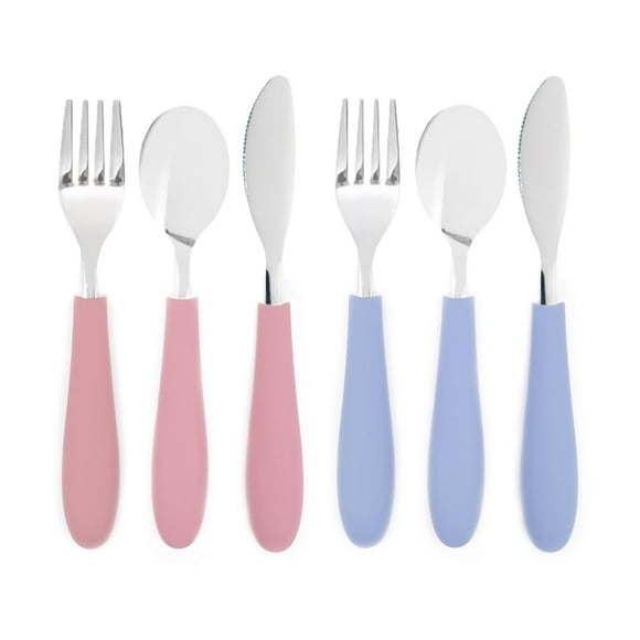 Platería infantil Elk and Friends con mango de silicona para niños de más de 4 años