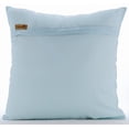 thumbnail image 3 of Light Blue European Sham&nbsp;Pillow Covers 26x26 inch (65x65 cm), Linen Euro Pillow Cases, Geometric, Pattern, Lattice, Trellis, 3D Sequins Embellished, Modern European - Goldilocks, 3 of 6
