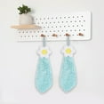 thumbnail image 4 of Flowers Chenille Hand Towel Set, Cute Hanging Ball Hand Towel, Soft and Absorbent, Ideal for Kitchen and Bathroom, Multifunctional, Quick-Drying, 2-Pack, 4 of 8