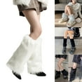 thumbnail image 2 of Fuzzy Faux Furs Leg Warmers FursLongCuffs Cover Has ElasticPair Carnivals Boot CoverJK Uniform, 2 of 18