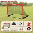 thumbnail image 2 of Arcos de fútbol BaseGoal 122 x 91 cm portátiles, set infantil de 2, 2 of 9