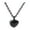Black, variant on Cremation Urn Heart-shaped Cream Jar Necklace for Ashes Memorial Keepsake