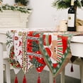 thumbnail image 4 of Yuarrent Caminos de de Navidad Tela bordada Cómodos manteles individuales resistentes al desgarro Escritorio Impreso Mantel Diseño Adornos de Kits de decoración para fiestas Bolsa de regalo Yuarrent HA068983-09, 4 of 6