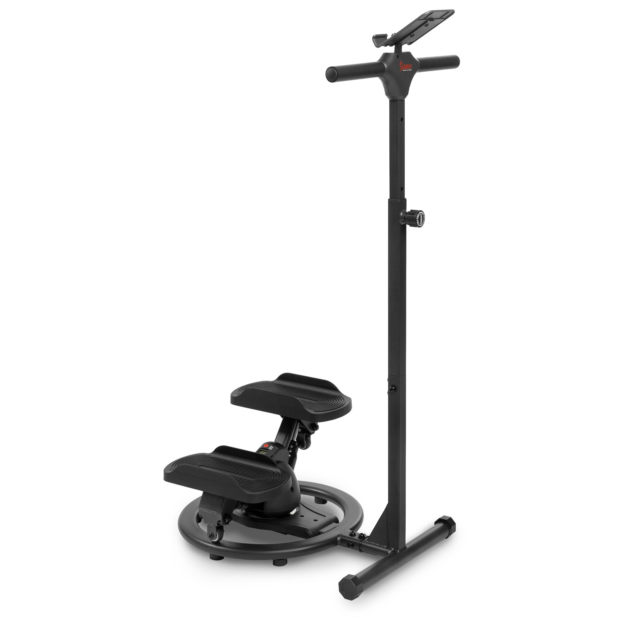 Sunny Health & Fitness Smart Swivel Stepper with Handlebars, 3 Motion Modes & Trainer-Led Workouts via SunnyFit App
