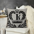 thumbnail image 2 of YINGXI Home Decorative Pillows 26 English Letters Pillow Cover Black White Cushion Cover Throw Pillow Covers (Design K) 20x20in, 2 of 5