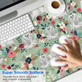 thumbnail image 2 of Long Mouse Pads for Desk,Maltese Dog and Flower Floral Desk Mats on Top Of Desks, Desk Mouse Pad Extra Large with 3mm Non-Slip Base and Stitched Edge for Gaming,Office,Work,Home 47.3"x23.6", 2 of 6