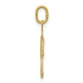 thumbnail image 2 of 14k Yellow Gold Angel Charm Pendant, 2 of 4