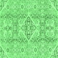 thumbnail image 1 of Ahgly Company Indoor Square Abstract Emerald Green Modern Area Rugs, 5' Square, 1 of 4