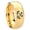 Gold Plated, variant on Anchor Design Dome Gold Plated Tungsten Men Ring 10MM