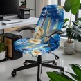 thumbnail image 2 of POLERO Anti Wear All-in-One Office Swivel Chair Slipcover, Brushed Elastic Fabric Stretch Rotating Chair Cover for Home and Small Business Office, 2 of 7
