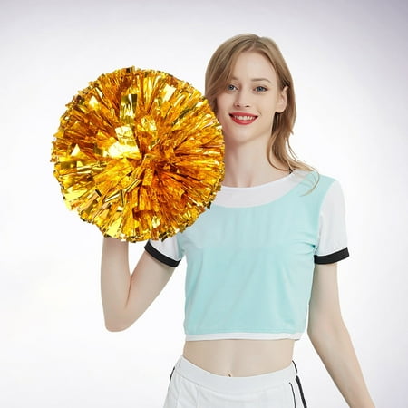 

Weerihhol Cheerleading Handheld Colorful Flowers Sports Activities Performance Cheering Supplies Round Colorful Lightweight Double Finger Buckle Design Off Event Dress for Women First Party