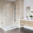 thumbnail image 5 of VIGO Pacifica 48 in. L x 36 in. W x 79 in. H Frameless Hinged Rectangle Shower Enclosure Kit in Chrome with Clear Glass, 5 of 12