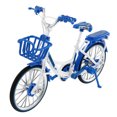 thumbnail image 4 of Modèle de Vélo Rétro Mini Modèle de Vélo Alliage de Zinc Bleu 1 Ensemble 7.9x4.7in, 4 of 8