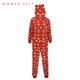 thumbnail image 1 of Jumpsuit de la casa de Navidad Pijamas con capucha impresa de manga larga para mujer Inevent AP000325-08, 1 of 7