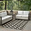 thumbnail image 3 of Modway Cerelia 63x90.5" Moroccan Trellis Polypropylene Area Rug in Black/Beige, 3 of 8