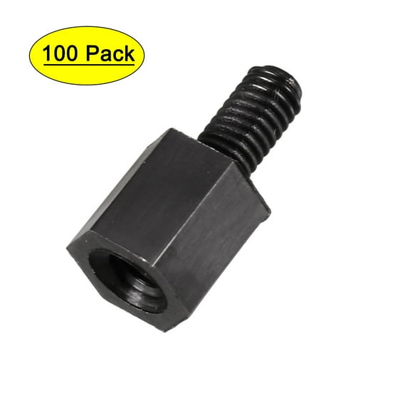 Motherboard Nylon Hex Standoff Threaded Spacer Pillar M3 Thread 6 6mm 100Pcs