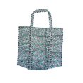 thumbnail image 1 of Bolsa acolchada de algodón reversible estampada a mano multicolor, 1 of 5