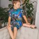 thumbnail image 4 of Fotbe Sea Turtle Swims Pijama Estampada de 2 Piezas para Niños – Ropa de Dormir de Manga Corta Cómoda para Niños y Niñas, Camiseta y Shorts de Algodón-3X-Large, 4 of 6