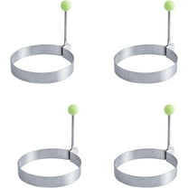 Egg Ring Molds For Cooking Pancake Molds Different Shapes Fried Egg MouldBreakfast Kit Egg Molds Nonstick Egg Rings For Fried Egg, Pancakes, Sandwiches 4 Pcs(Color:B.)