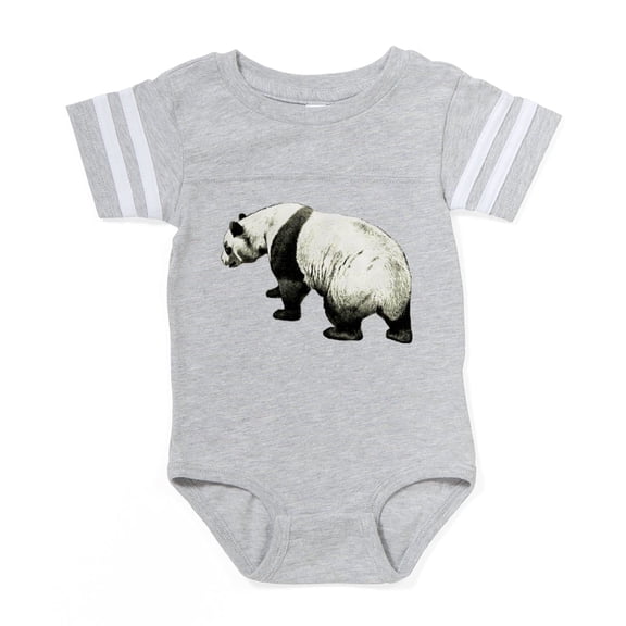 CafePress - Giant Panda Bear - Cute Infant Baby Football Bodysuit