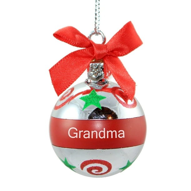 Download Ganz Personalized Mini Round Plastic Christmas Ornament ...